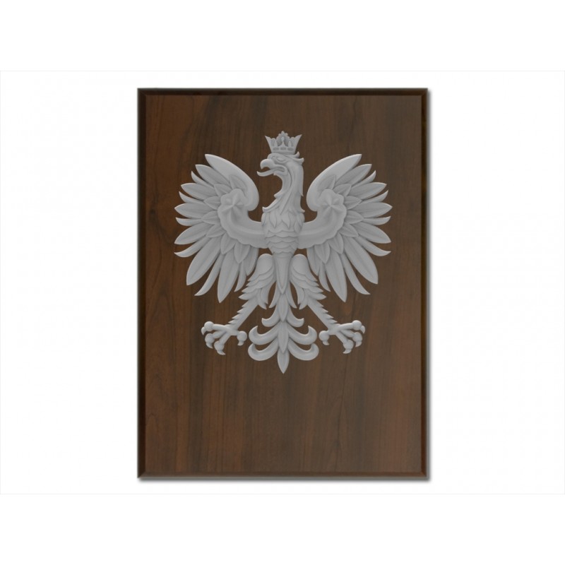 Ryngraf herb Polski srebrny